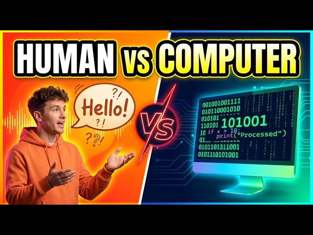 🚀 Human Language vs Computer Language Explained! 💻🗣️ | How Computers Understand You 🤖🔥