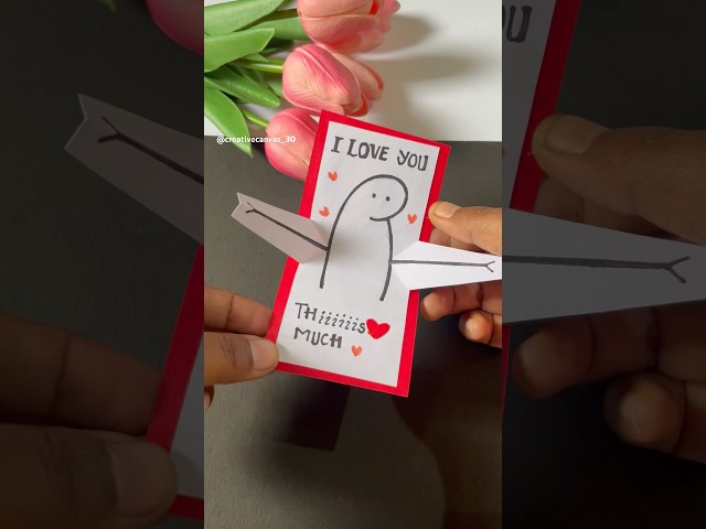 DIY Hug Card craft just in 5 mins ✨ #shorts #shortsfeed