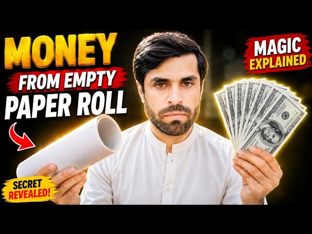 How I Pulled Money Out of an Empty Paper Roll | Magic Trick Explained #56