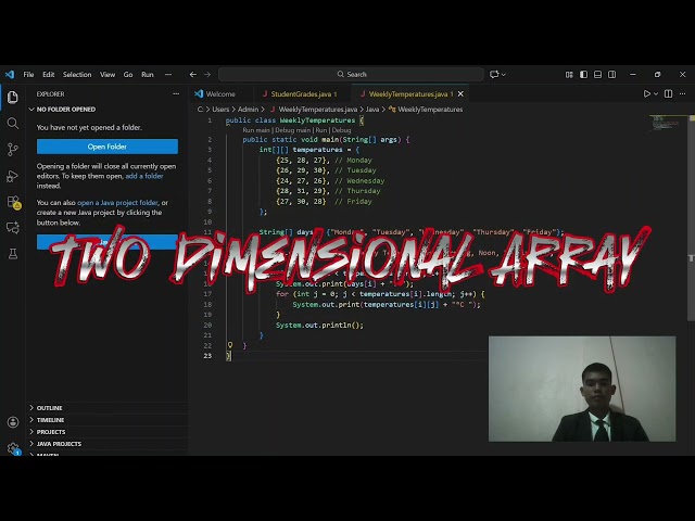 "Java Array Tutorial: Single & Multi-Dimensional Arrays Explained!"