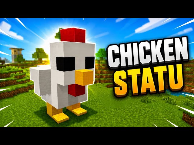Minecraft Chicken Statue 🐔 Build Tutorial 🔥 