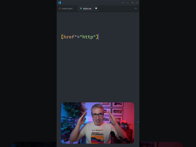 This selector targets only external links