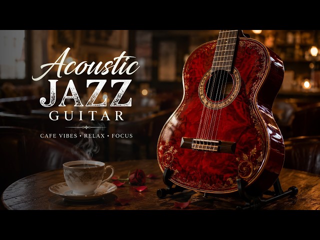 Acoustic Jazz Guitar Music – Cool Café Vibes ☕ Relaxing Music for Study, Work & Focus