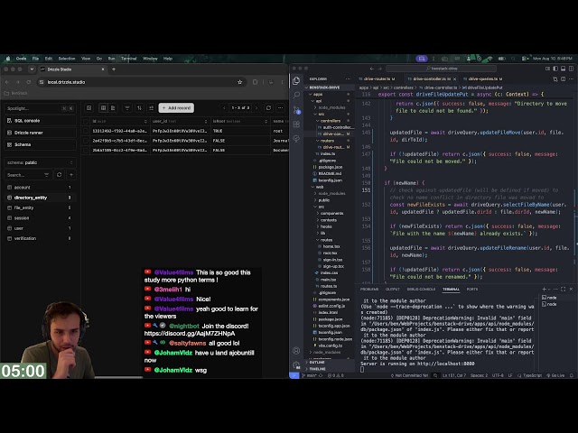 Day 134 learning web dev: Building a Google Drive clone (no AI)