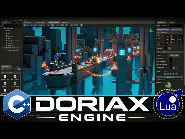 Doriax Engine - Shockingly Powerful C++ & Lua 2D/3D Game Engine