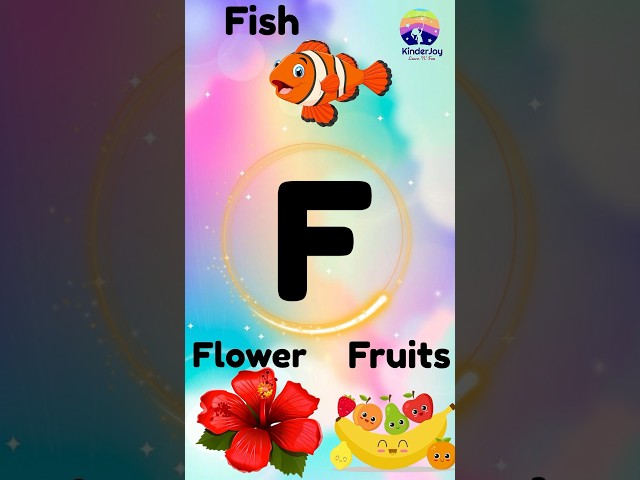 Letter F words| #kidsvideo #educational videos #kidslearning#letterf  #wordslearningforkids