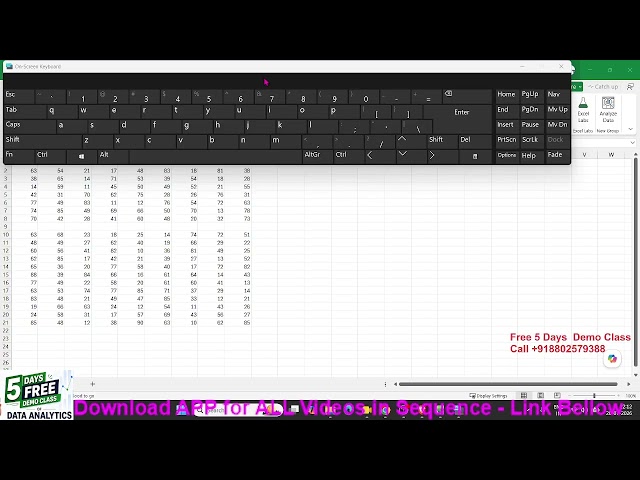 Day-1  Advanced Excel & AI - Data Selection