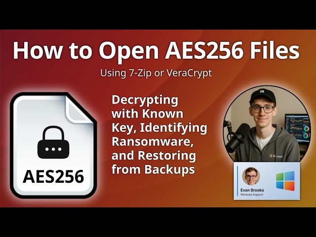 How to Open AES256 Files (AES-256 Encrypted)