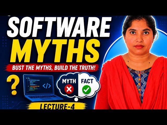 Software Myths # Software Engineering @ Roger S Pressman - Unit - 1| Video -3