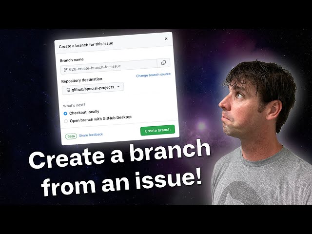 Create a Branch from an Issue