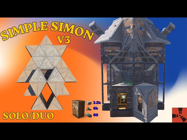 SIMPLE SIMON V3 - Solo/Duo - Bunker - Online and Offline Raid Protection - Low Cost & Easy to Build