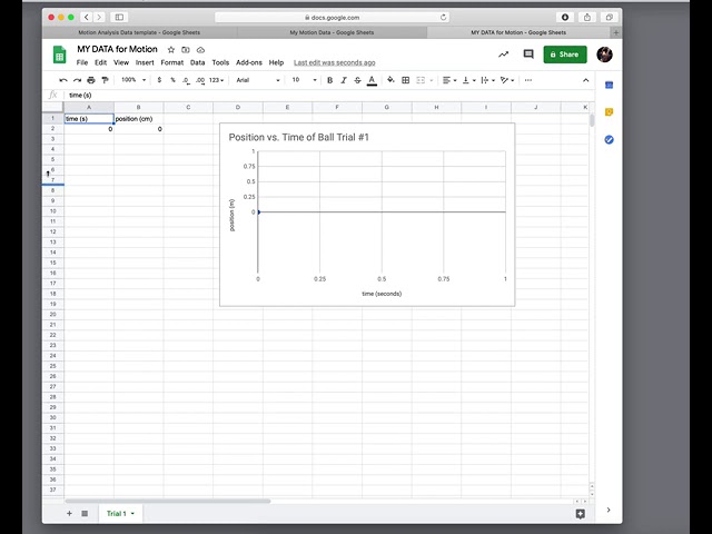 Copying and using my Google Sheet template for your motion data