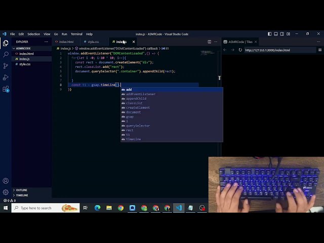 ASMR Programming - Coding Tile Animation - No Talking