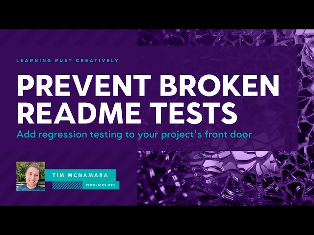 A useful tip for every (?) Rust code base