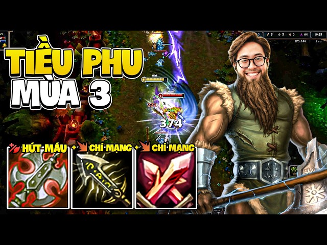 ONE E TAKES 50% OF ENEMY HP WITH FULL CRIT OLAF SEASON 3 | CLASSIC LEAGUE OF LEGENDS