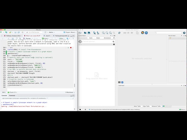 RCy3 Shortest Path Calculation