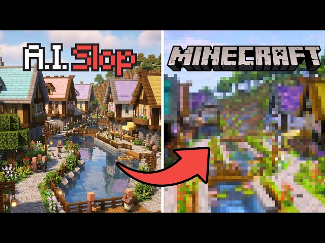 I Turned AI Minecraft Builds Into REAL Builds