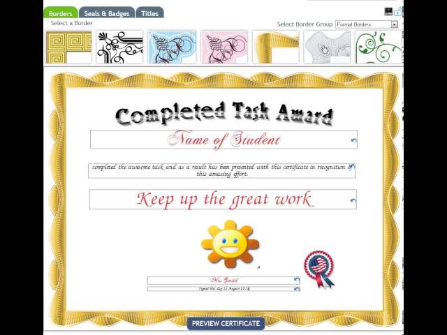 Certificate Creator