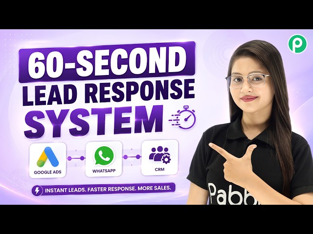 The 60-Second Lead Response System: Google Ads to WhatsApp & CRM