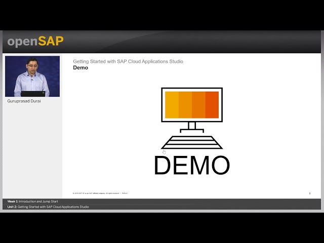 openSAP byd8 Week 1 Unit 2 GSWS Video