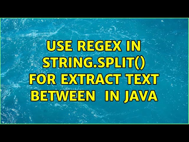 use regex in String.Split() for extract text between { and } in java (3 Solutions!!)