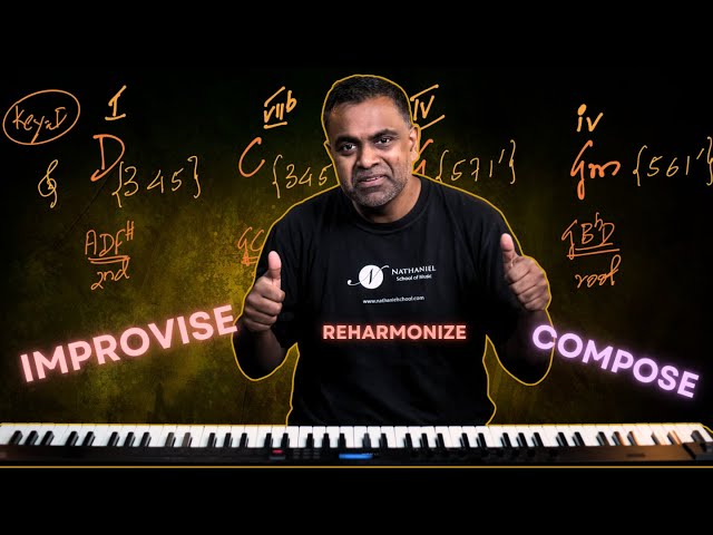 Chord + Melody in One Hand: Improv & Reharmonisation