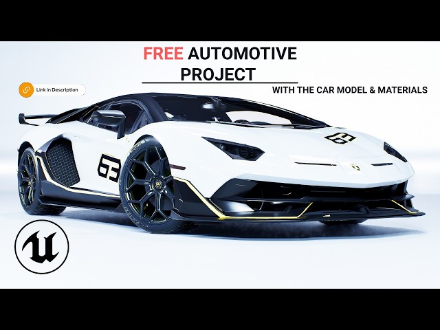 Master UE5 Car Renders Free Lamborghini Studio Lighting & Lumen Real Time Setup