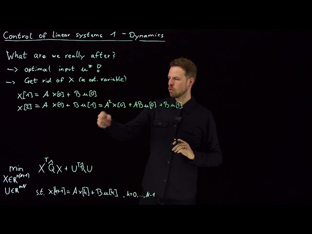 Optimal control of linear systems 1 - Dynamics (DS4DS 7.03)