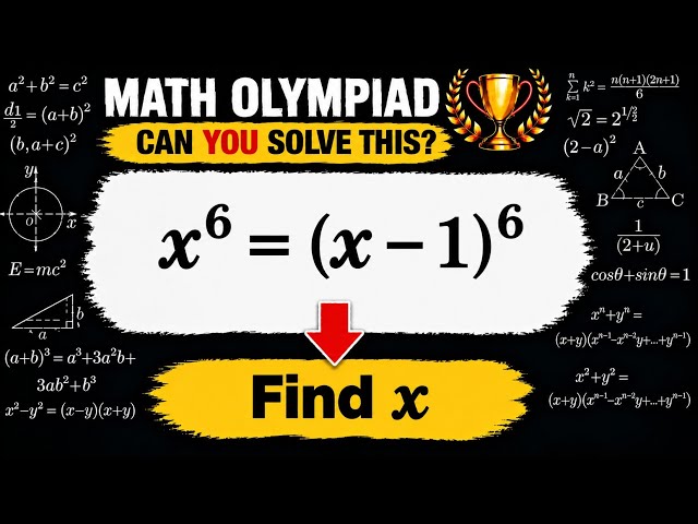 Math Olympiad Find x | Can You Solve This Simple-Looking Equation?