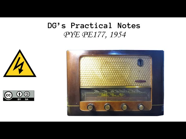 DG’s Practical Notes, R#5 - PYE PE177, 1954 [v2]