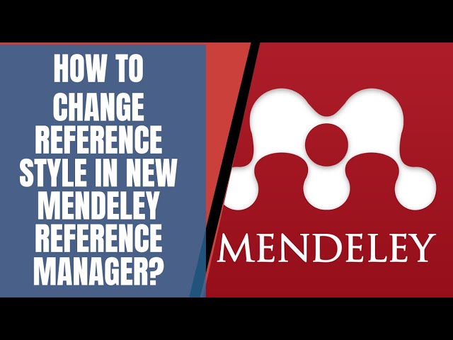 How to change reference style in new Mendeley reference manager software? (Brackets to Superscripts)