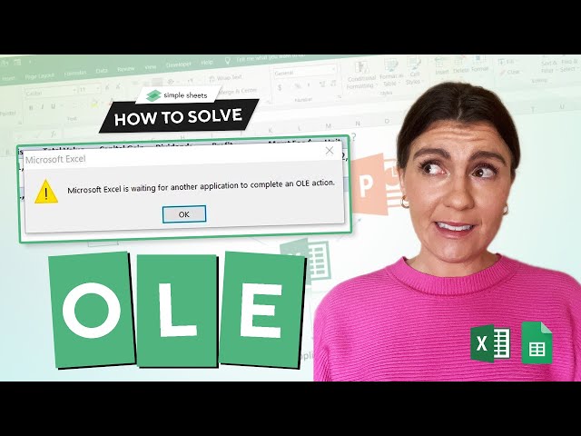 How to Solve OLE Action Error in #Excel! Why It's Happening and 3 Fixes