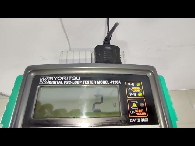 The loop & PSC testing by Kyoritsu loop tester.