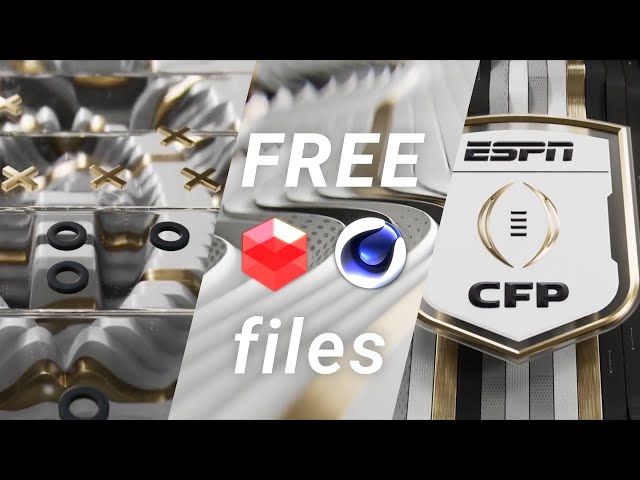 ESPN CFP 2024 (Cinema 4D + Redshift) Free Project files