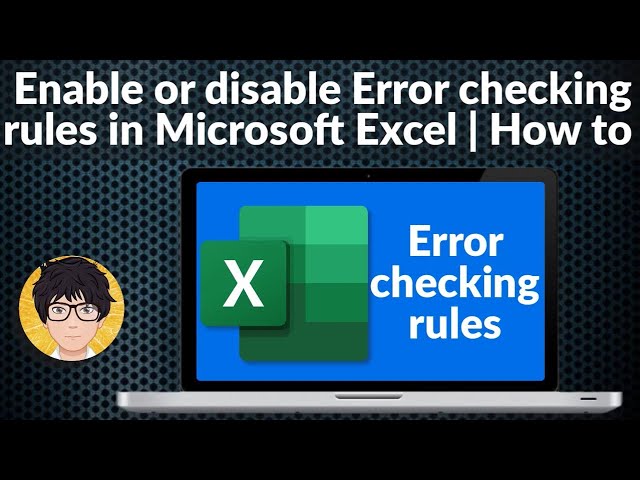 Enable or disable Error checking rules in Excel | enable Error checking excel | Error checking