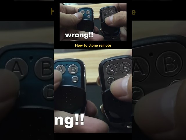 Clone remote garage gate door opener duplicator learning #433mhz