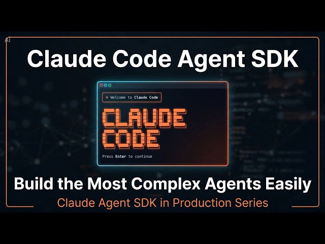 Claude Code Agent SDK From Scratch