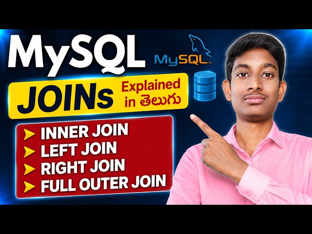 MySQL JOINs Explained | INNER JOIN, LEFT JOIN, RIGHT JOIN & FULL OUTER JOIN | MySQL Tutorial