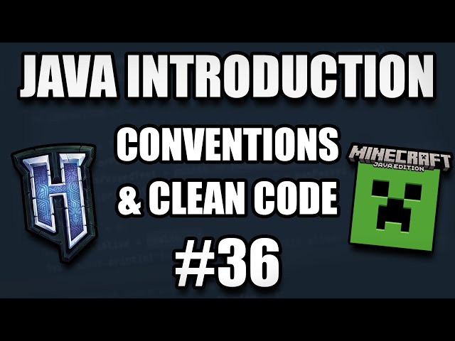 Hytale & Minecraft Modding Java Introduction (2026) #36: Java Conventions & Clean Code