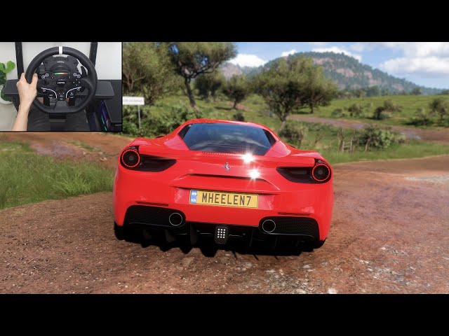 1270HP FERRARI 488 GTB 2015-FORZA HORIZON 5 |STEERING WHEEL GAMEPLAY