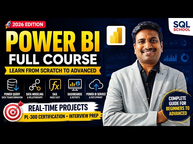 🚀 Power BI Full Course 2026  Learn from Scratch to Advanced