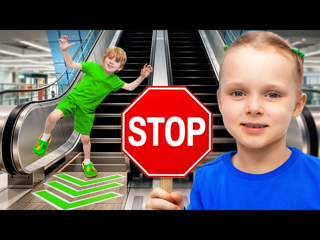 Safety rules on the escalator
