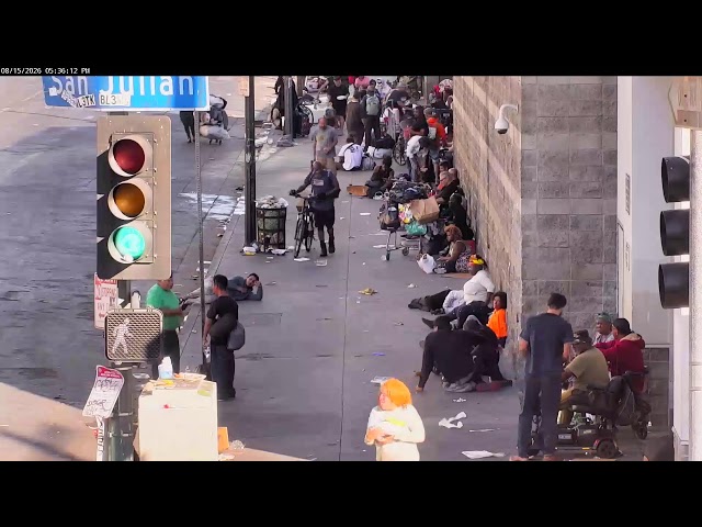 Skid Row Cam 1 Los Angeles CA.