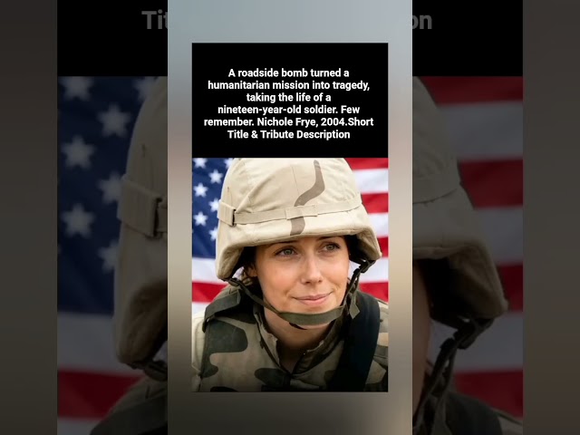🚨 19-Year-Old Lost in Humanitarian Mission #militaryhistory #militaryhero