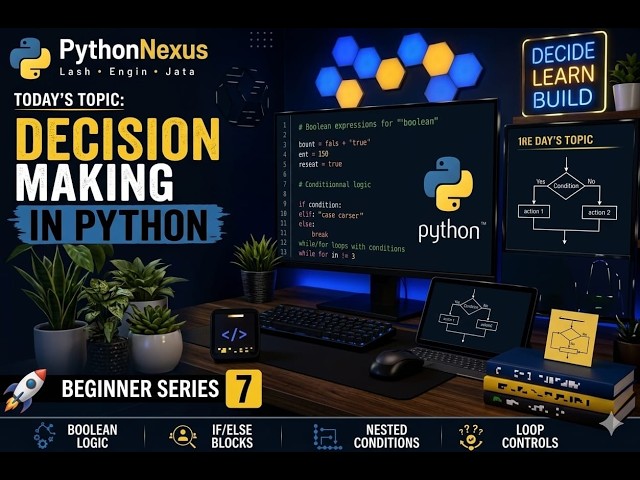 Decision Making Statements in Python | if, elif & else Explained 🔥