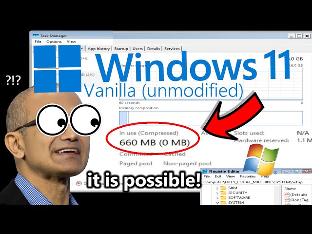 Windows 11 under 1GB of RAM