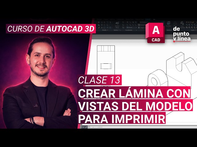 CLASS 13 - How to create a layout of your 3D CAD model MANUALLY // AutoCAD 3D course from scratch