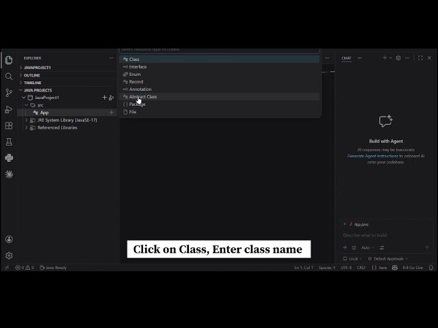 Create Your First Java Project in VS Code | Class, Program & Run