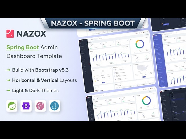 Inside Nazox: Spring Boot Admin Dashboard Template Explored