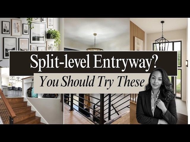 Decorating A Split Level Entryway With No Space